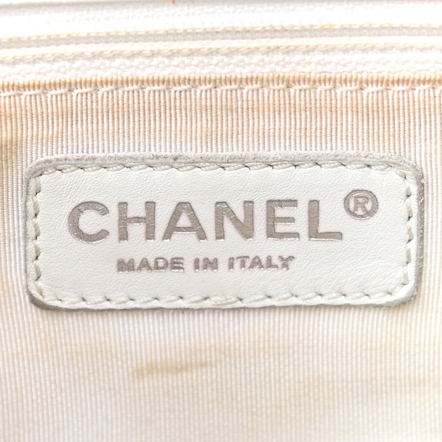 Chanel Caviar Quilted Grand Shopping Tote GST White 6 of 15