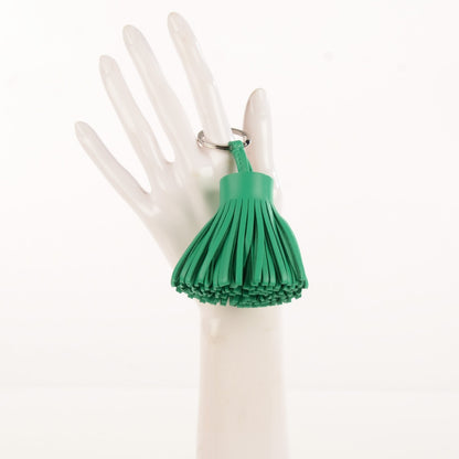 Hermes Lambskin Carmen Tassel Key Holder Menthe 2 of 6