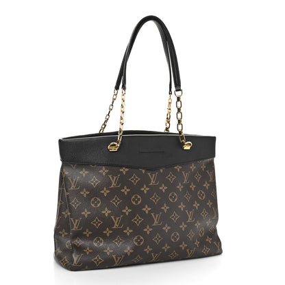 Louis Vuitton Monogram Pallas Shopper Black 3 of 8