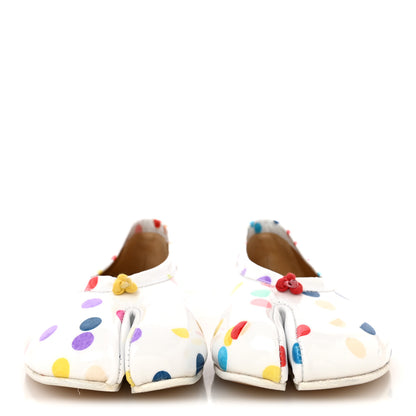 Maison Margiela Coated Canvas Confetti Printed New Ballerina Flats 37 White Multicolor 3 of 11
