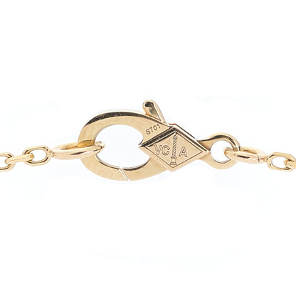 Van Cleef & Arpels 18K Yellow Gold Mother of Pearl Vintage Alhambra Pendant Necklace 4 of 7