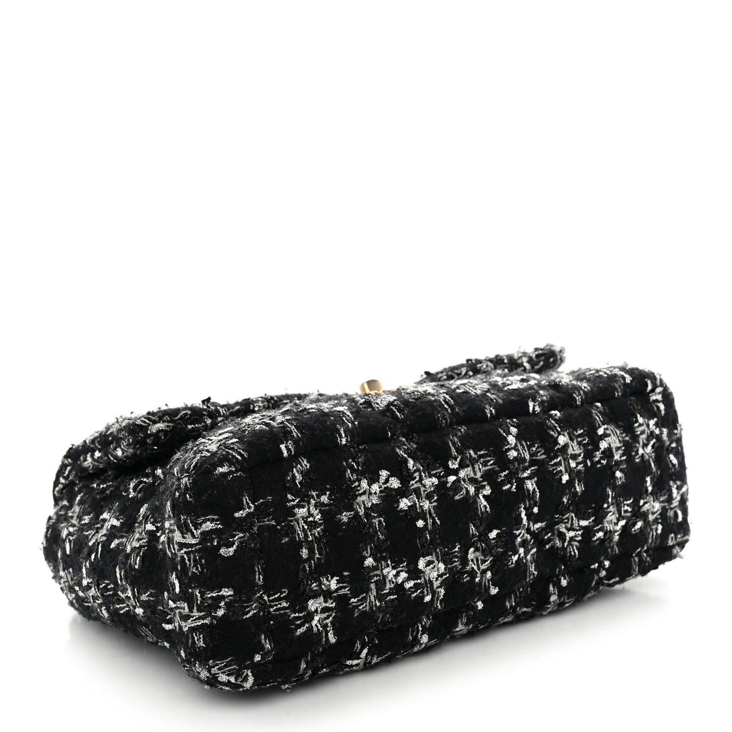 Tweed Quilted Large Chanel 19 Flap Black Silver Ecru