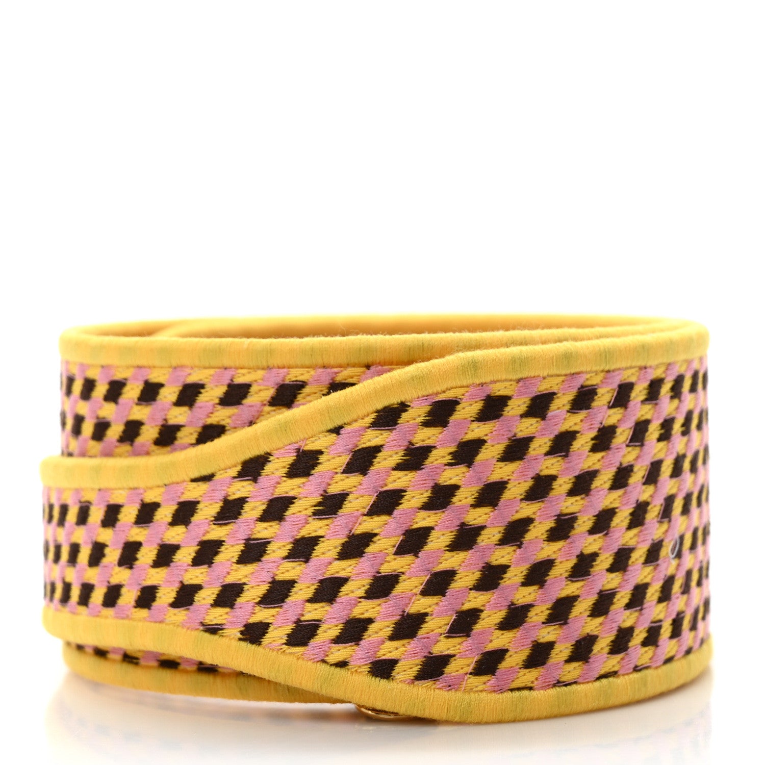 Fendi Canvas Calfskin Logo Embroidered Shaped Strap You Multicolor 2 of 4