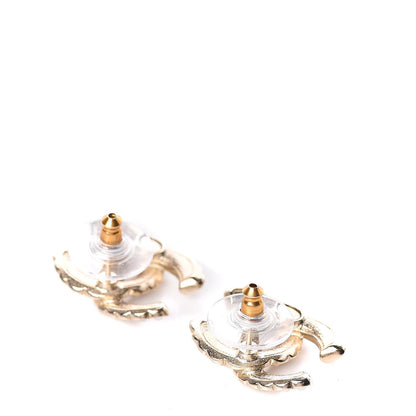 Chanel Pearl Queen of France CC Earrings Gold 3 of 4