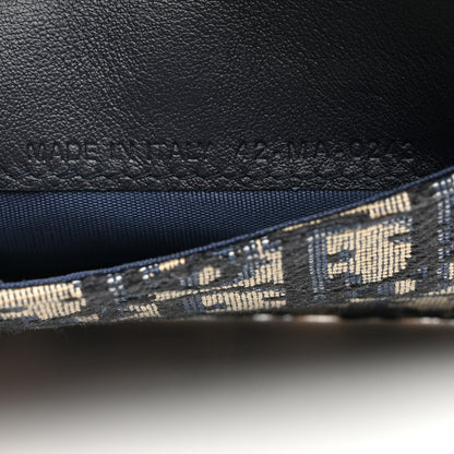 Christian Dior Oblique Saddle Cosmos Zipped Card Holder Blue 7 of 7