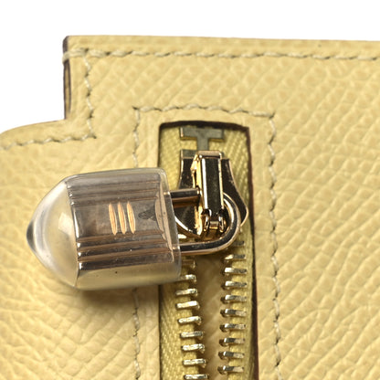 Hermes Epsom Kelly Pocket Compact Wallet Jaune Poussin 8 of 10