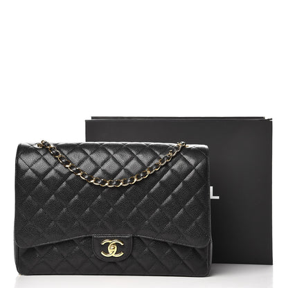 Chanel Caviar Quilted Maxi Double Flap Black 11 of 11