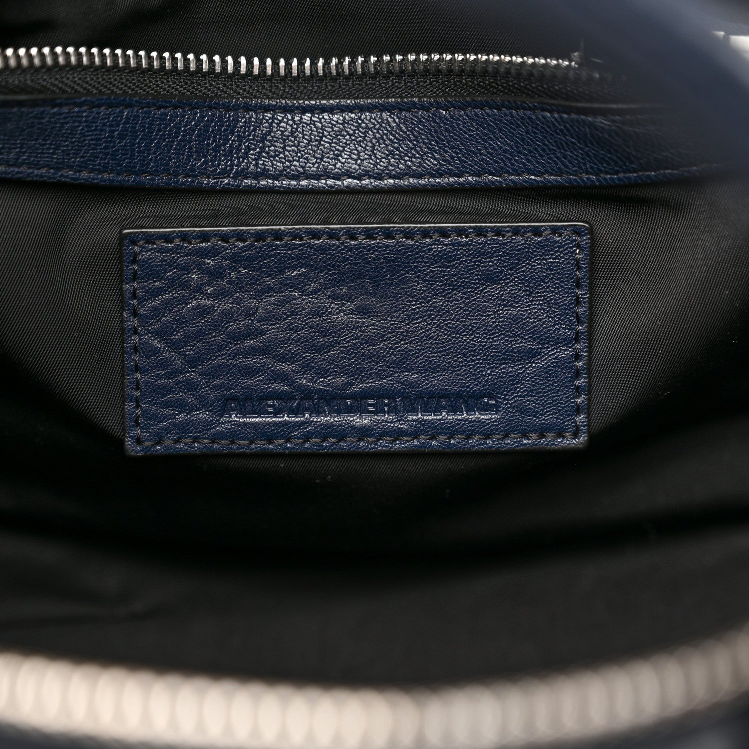 Alexander Wang Pebbled Lambskin Rockie Neptune Rhodium Hardware 6 of 9