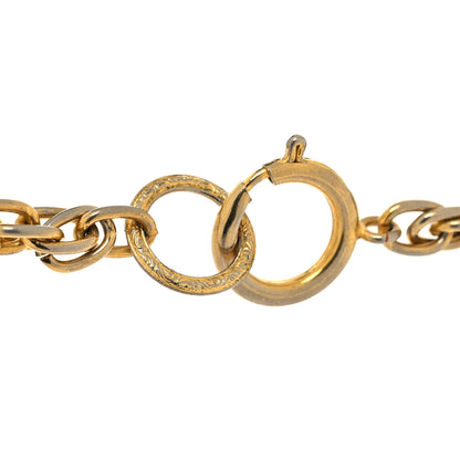 Chanel Metal Mademoiselle Medallion Necklace Gold 4 of 5