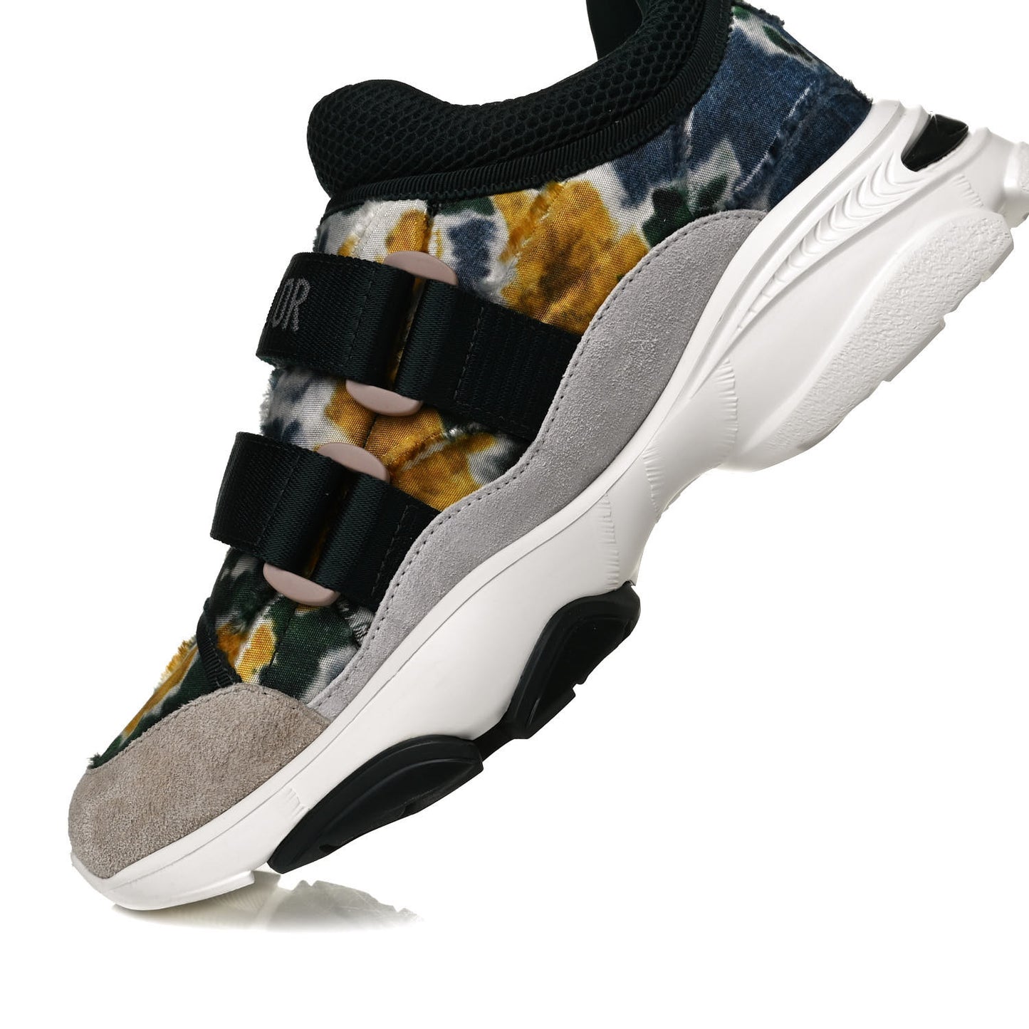 Technical Fabric Camouflage Tie and Dior Womens D-Wander Sneakers 38 Cypress Green