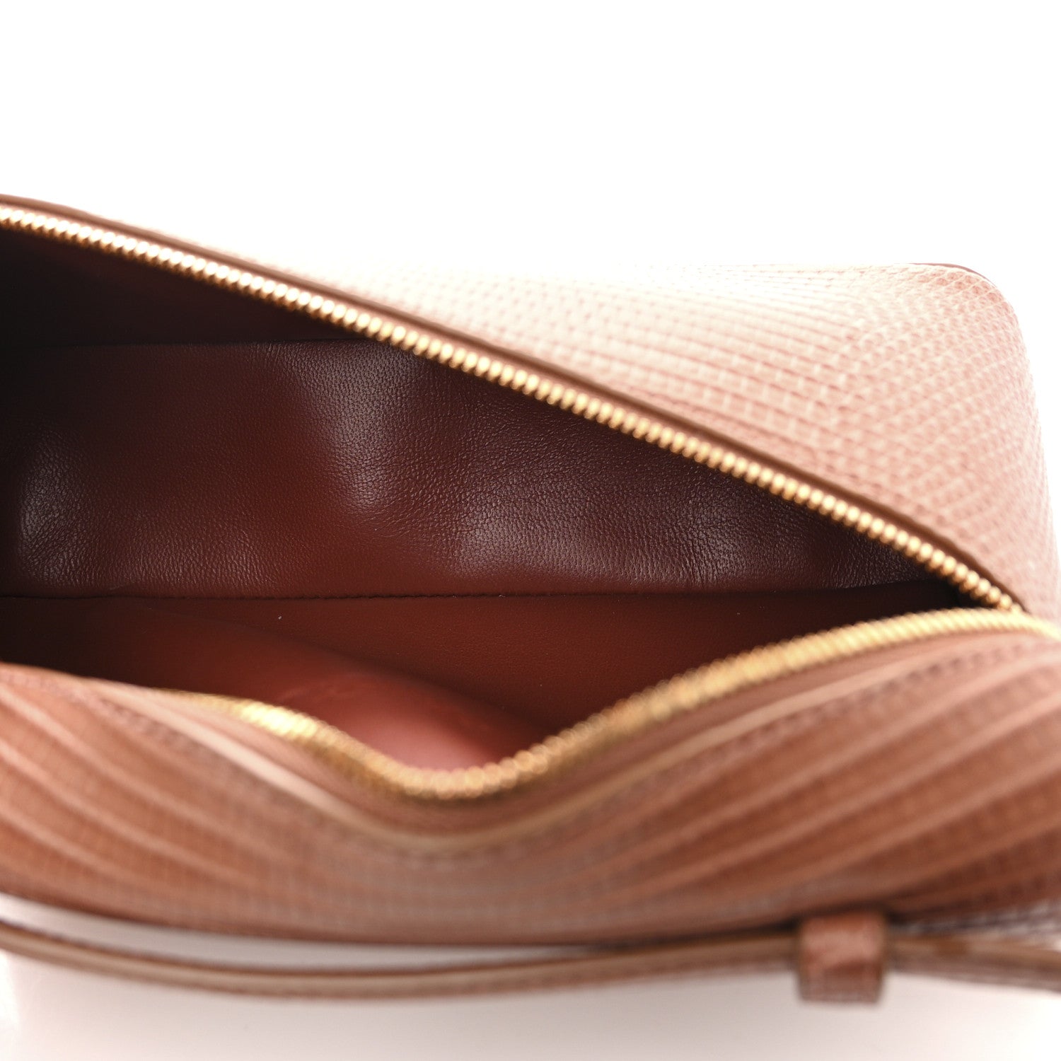 Loro Piana Lizard L19 Extra Pocket Pouch Brown 5 of 10