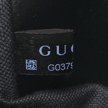 Gucci Calfskin Matelasse Monochrome Mini GG Marmont Chain Shoulder Bag Black 5 of 10