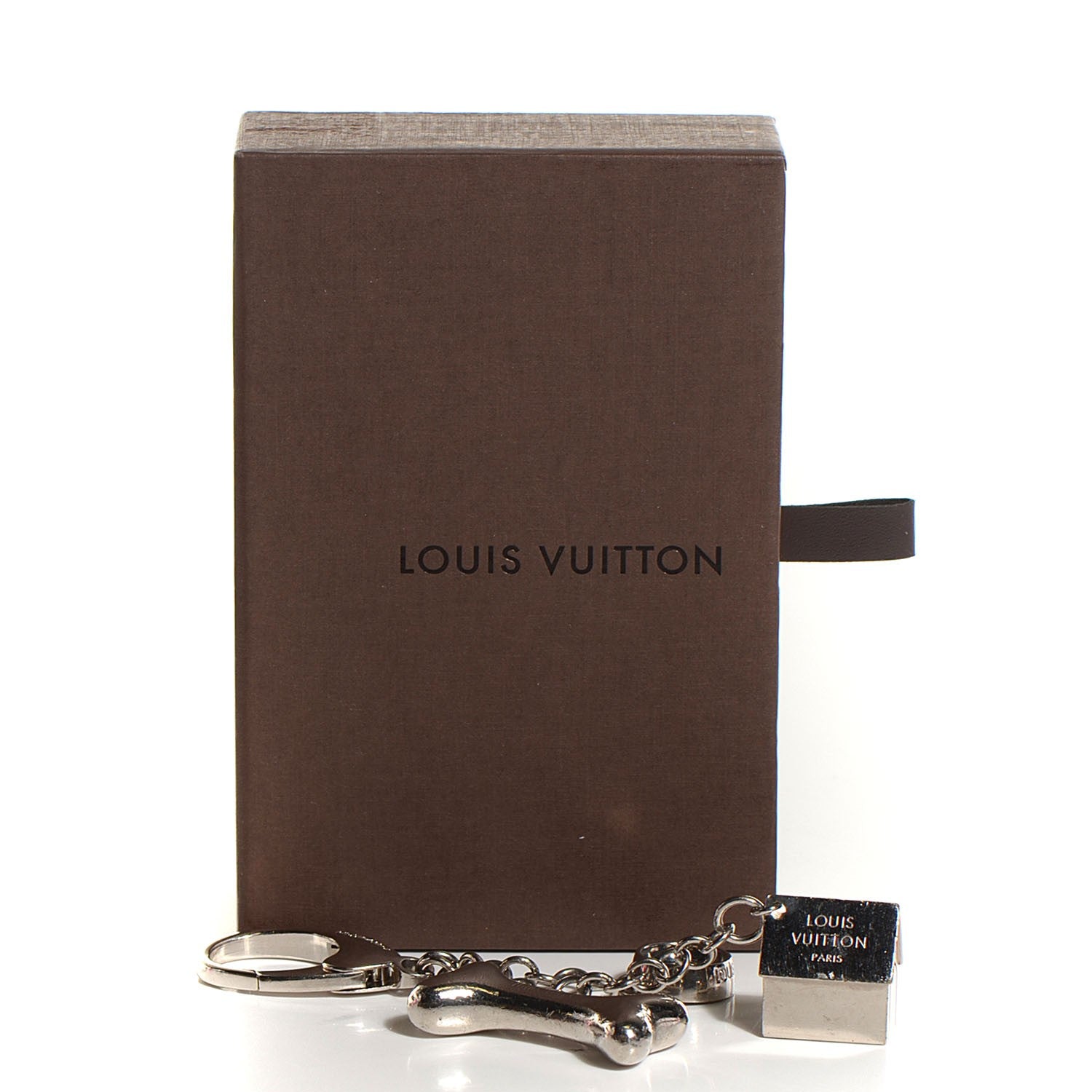 Louis Vuitton Baxter Dog Bag Charm Silver 4 of 4
