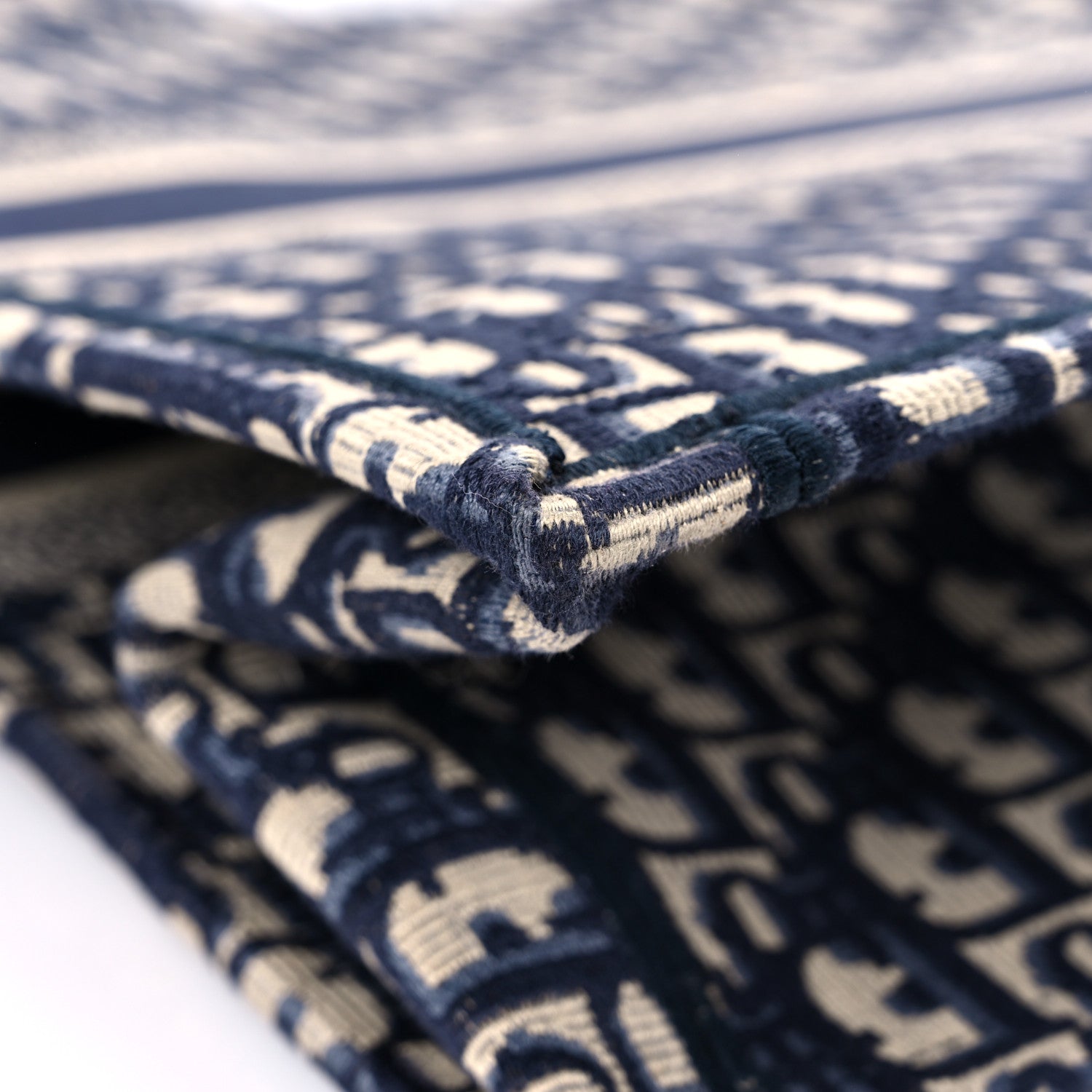 Christian Dior Oblique Book Tote Blue Multicolor 10 of 11