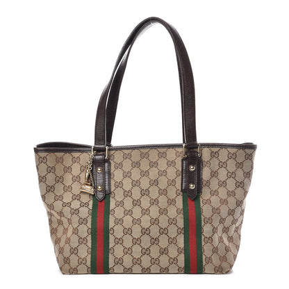 Gucci Monogram Medium Jolicoeur Tote Dark Brown 1 of 19