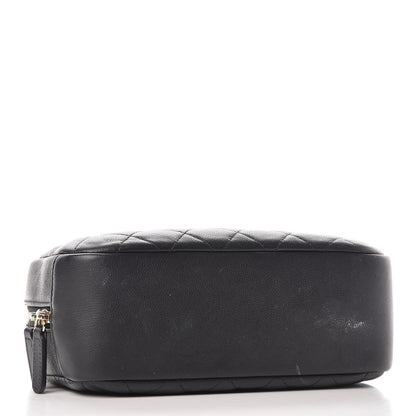 Chanel Caviar Quilted Curvy Pouch Cosmetic Case Black 4 of 19