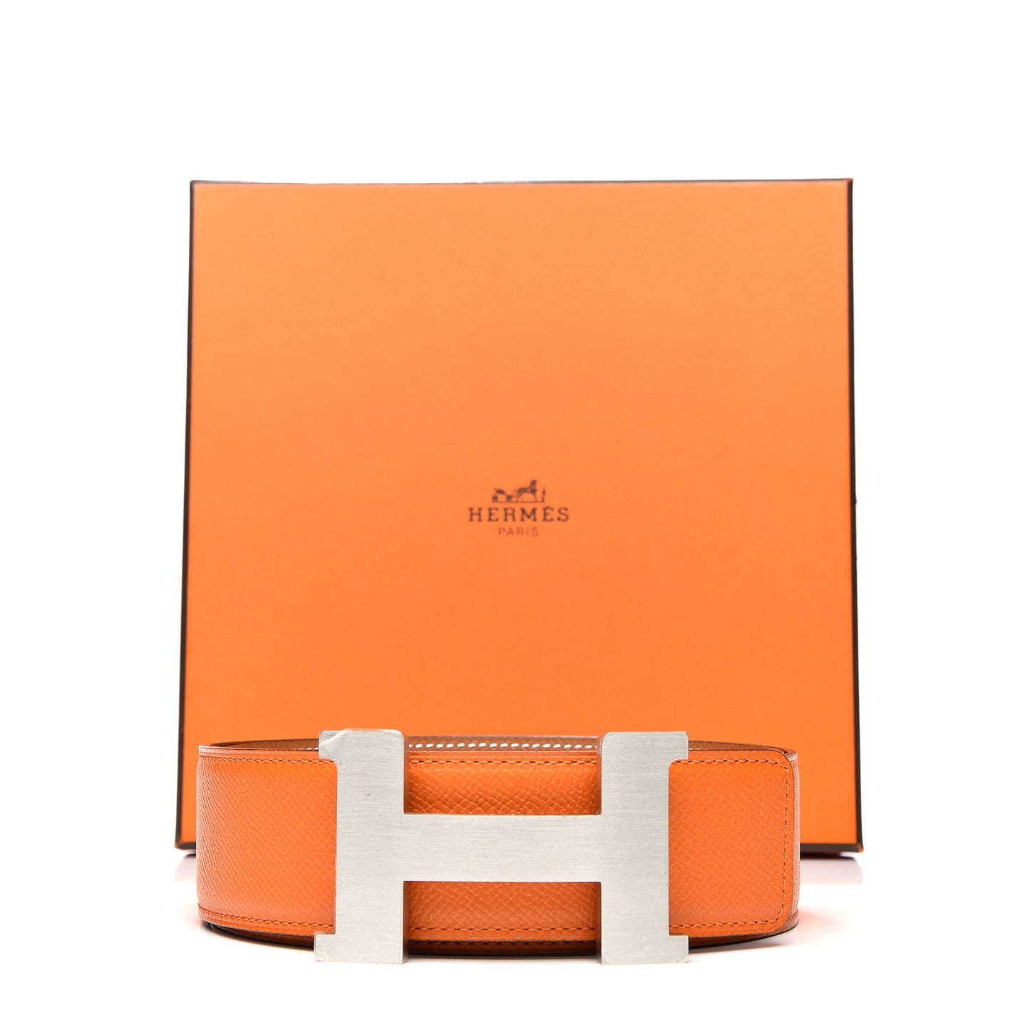 Epsom 42mm Constance 2 H Belt 85 Gold Orange