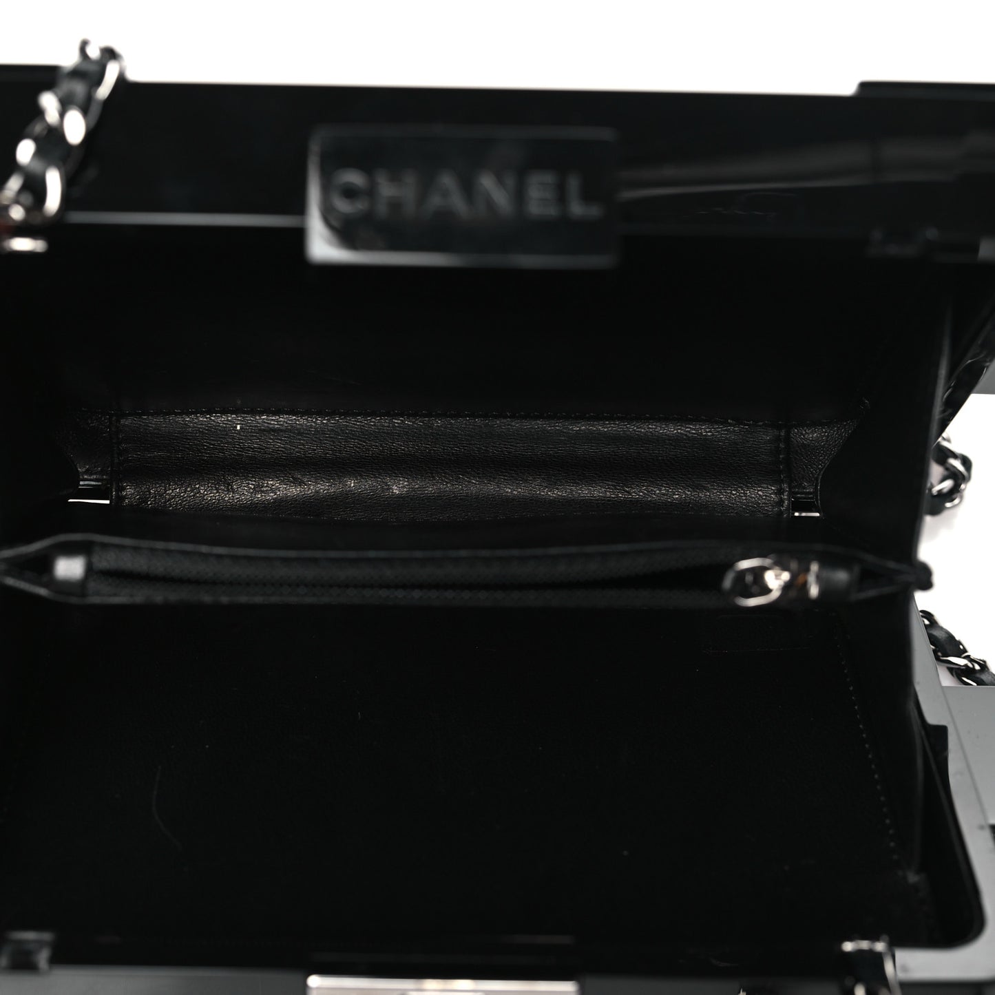 Plexiglass Crystal Lego Clutch Black