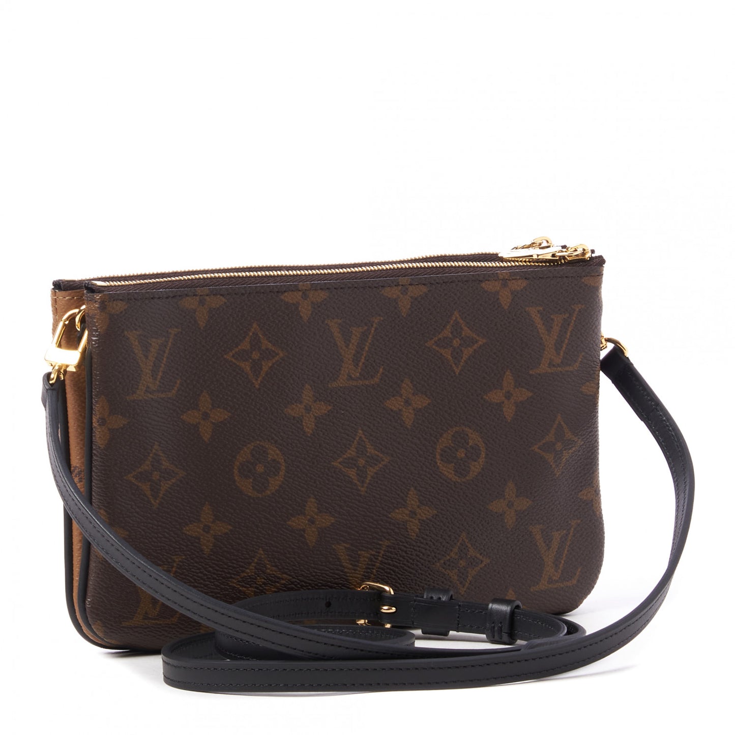 Reverse Monogram Giant Double Zip Pochette