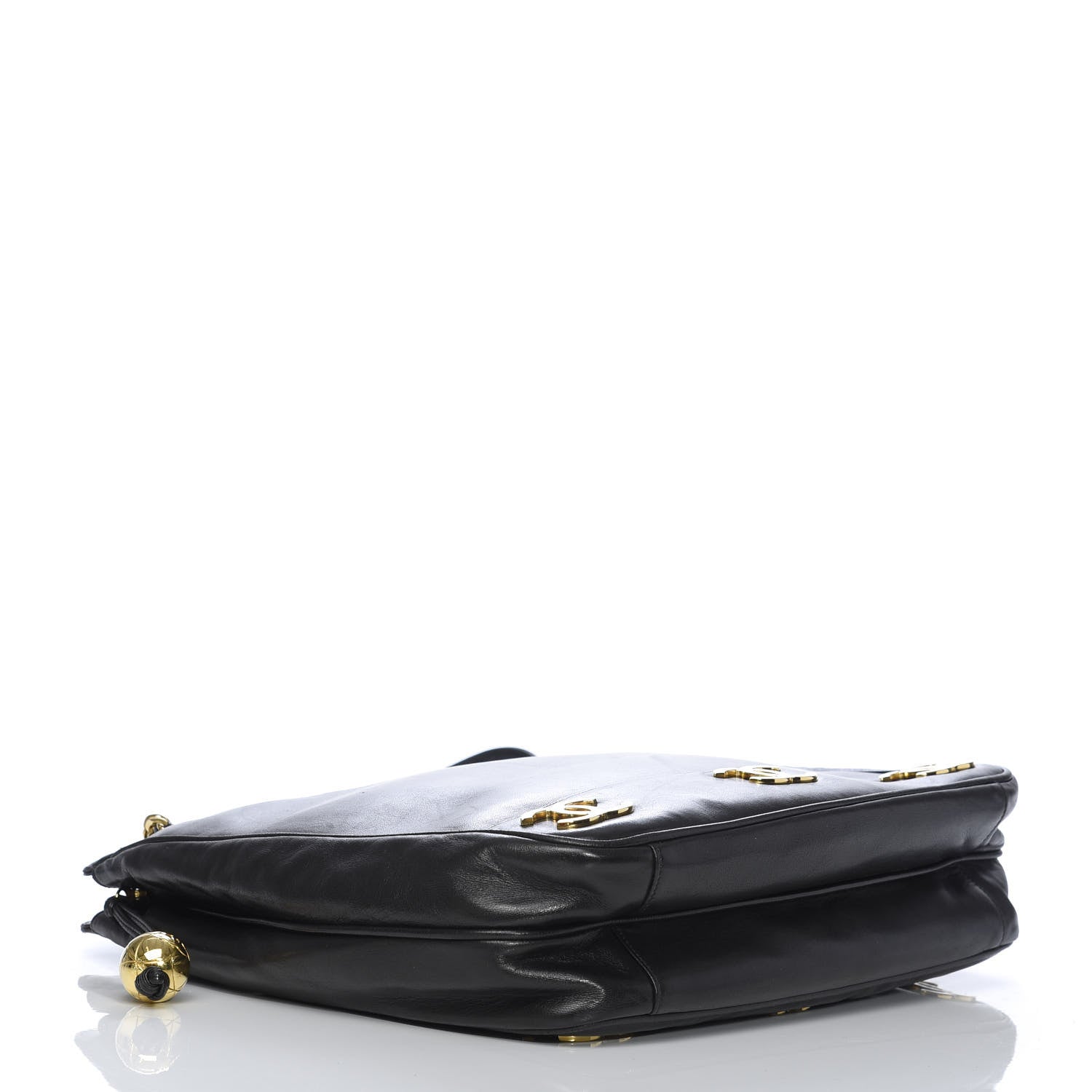 Chanel Lambskin CC Shoulder Bag Black 4 of 10