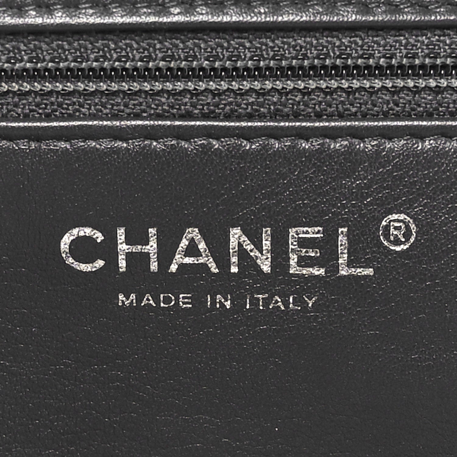 Chanel Wool Felt Quilted Large Shopping Tote Grey 5 of 10