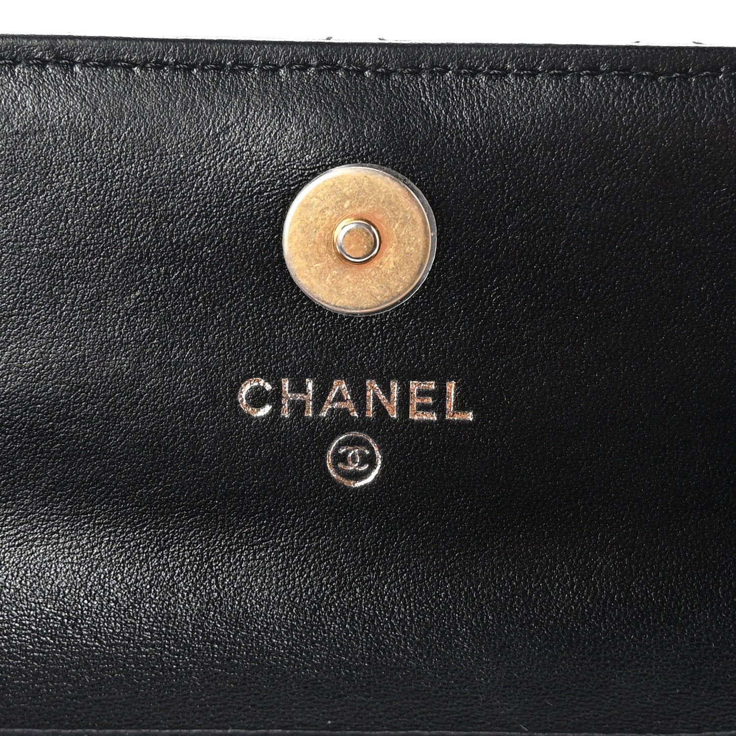 Chanel Lambskin Quilted Pearl Crush Clutch With Chain Black 5 of 10