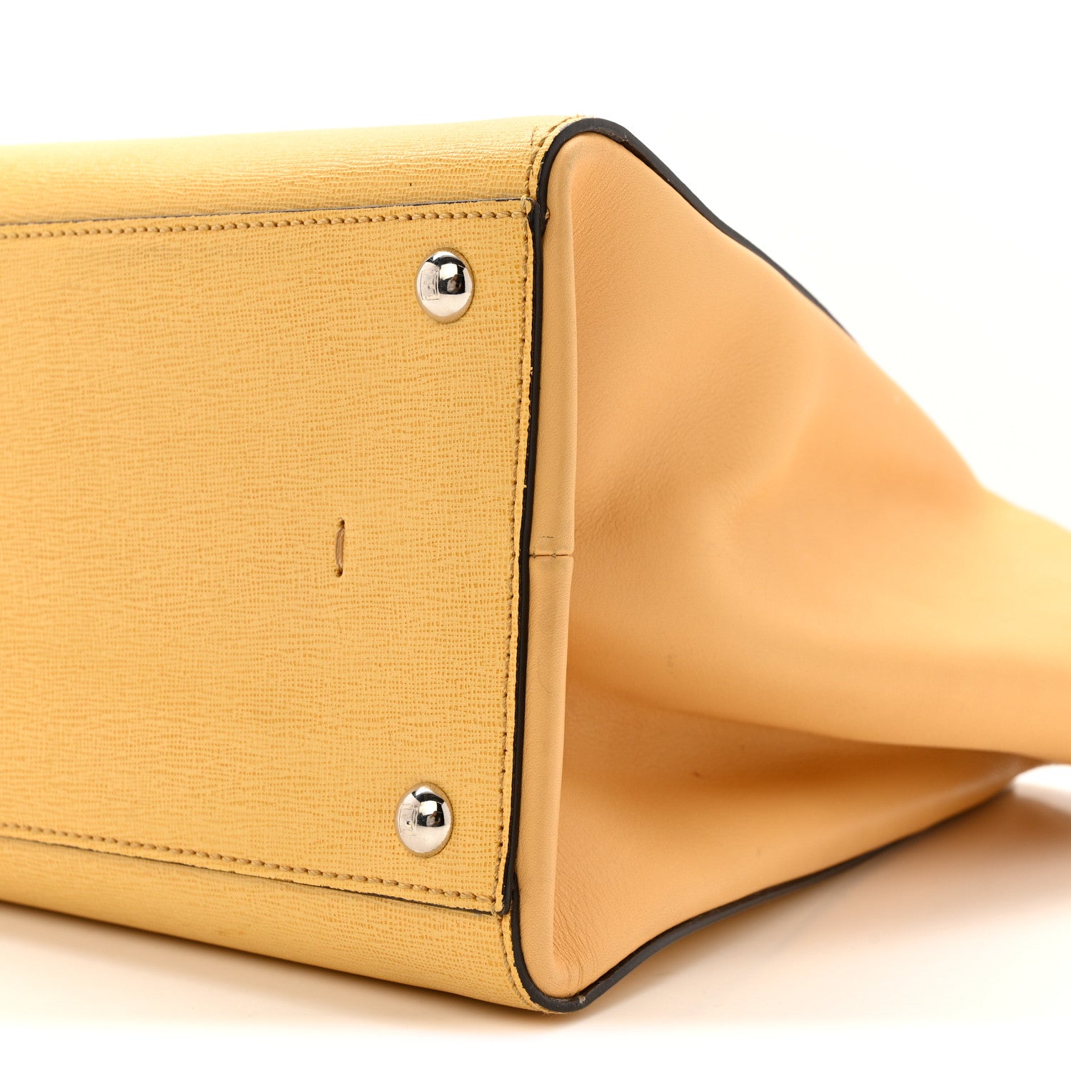 Fendi Vitello Elite Flamingo Large 3Jours Tote Giallo Alchemy