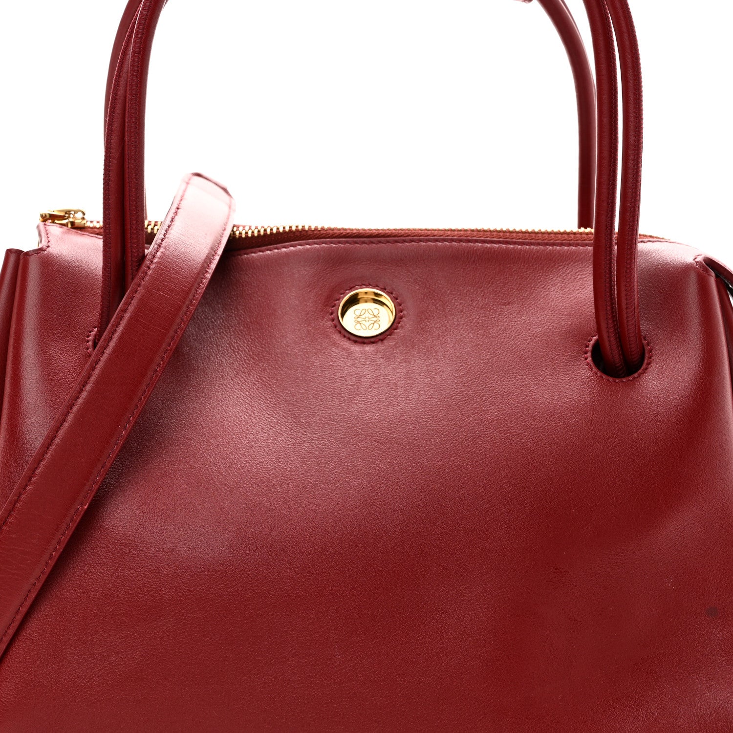 Loewe Supple Calfskin Medium Madrid Bag Dark Burgundy 7 of 10