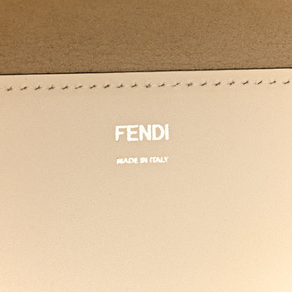 Fendi Vitello King Plexiglass Logo Embossed Large Fendi Sunshine Shopper Tote White Ice 11 of 19