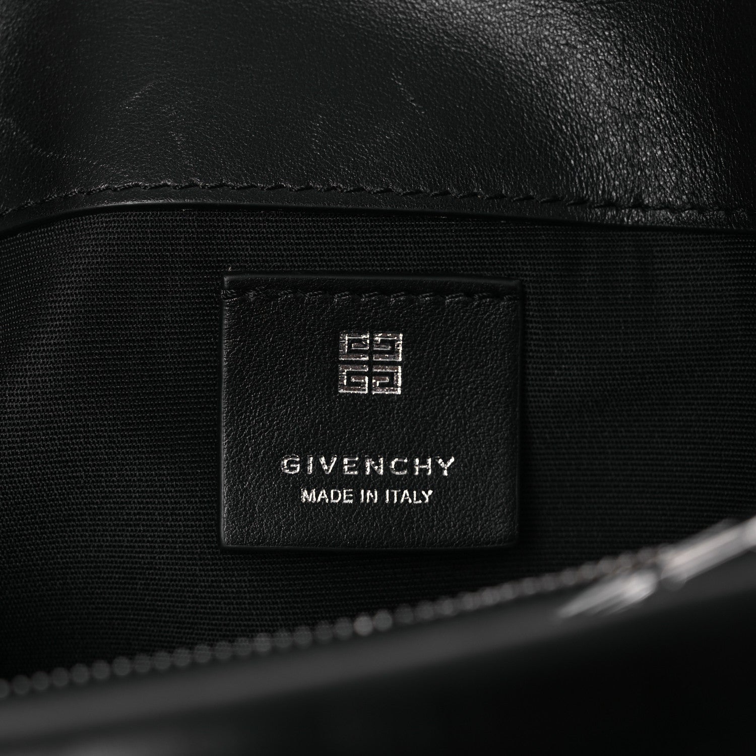 Givenchy Soft Calfskin 4G Embossed Medium Shoulder Bag Black 6 of 13