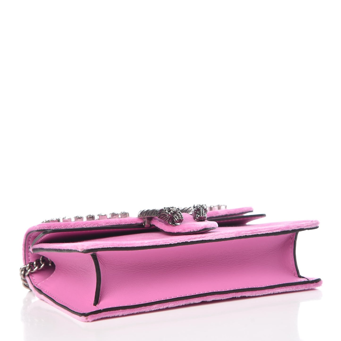 Velvet Crystal Super Mini Dionysus Shoulder Bag Malva