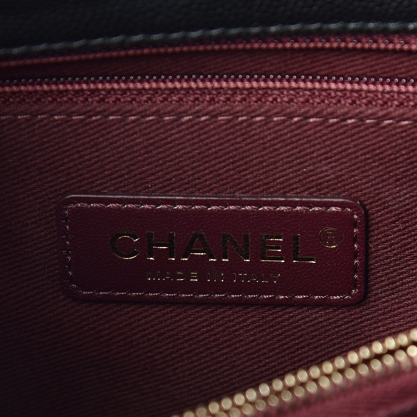 Caviar Quilted Small Coco Handle Flap Black