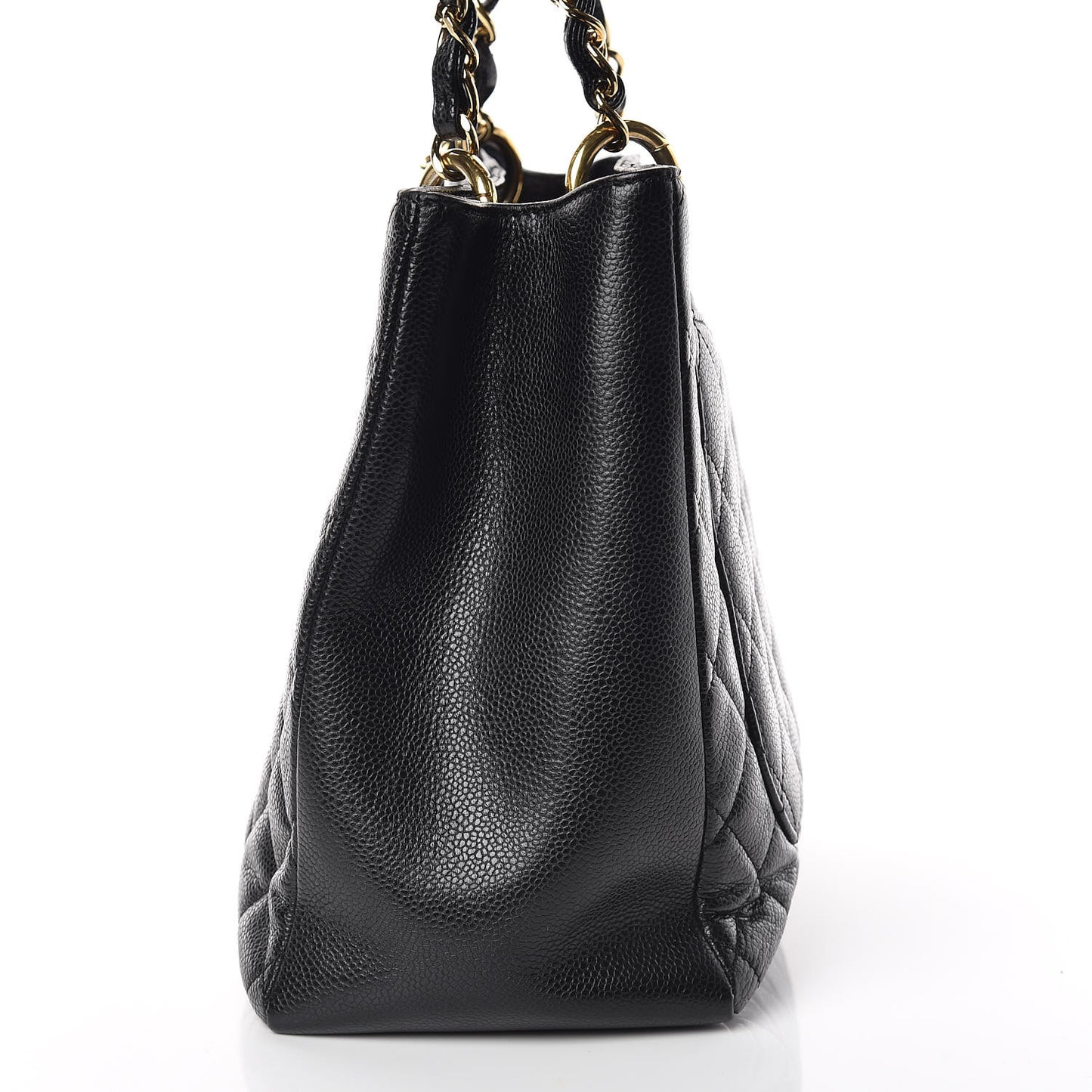 Caviar Quilted Grand Shopping Tote GST Black