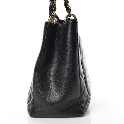 Chanel Caviar Quilted Grand Shopping Tote GST Black 12 of 14