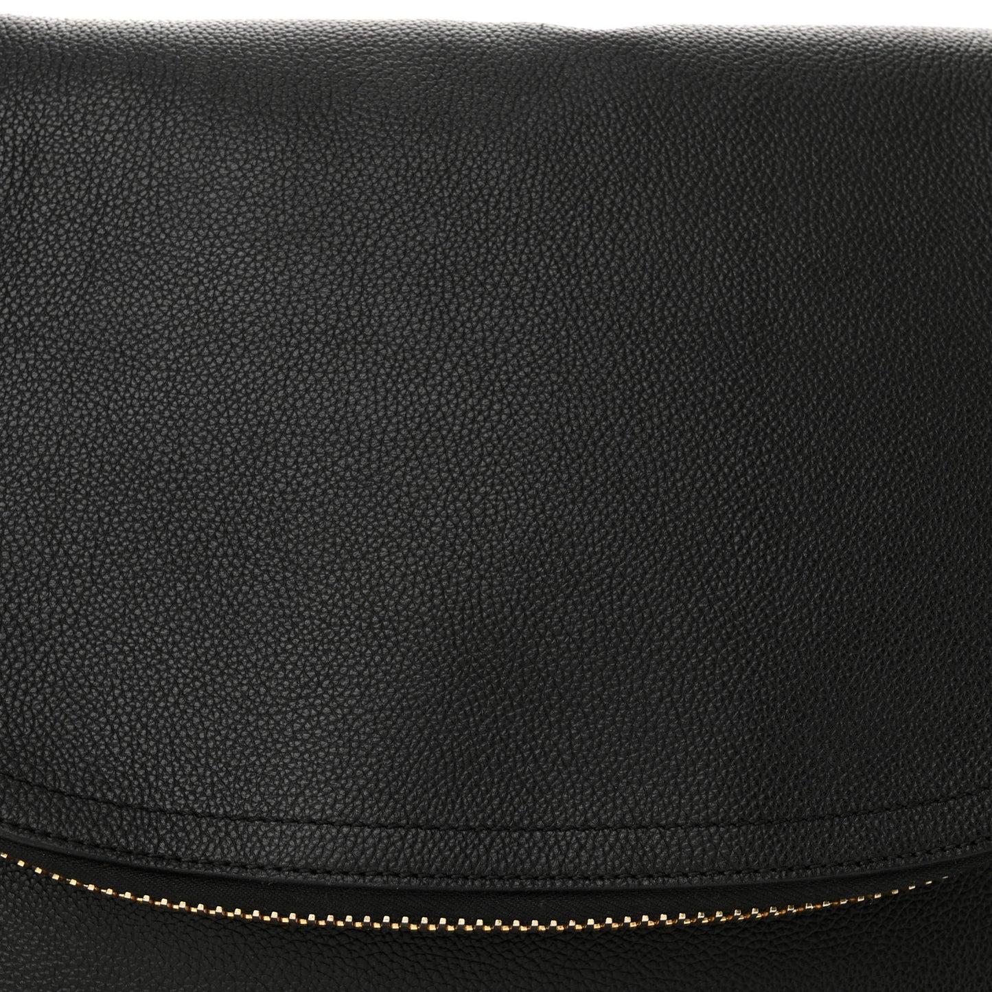 Grained Calfskin Large Jennifer Crossbody Bag Black