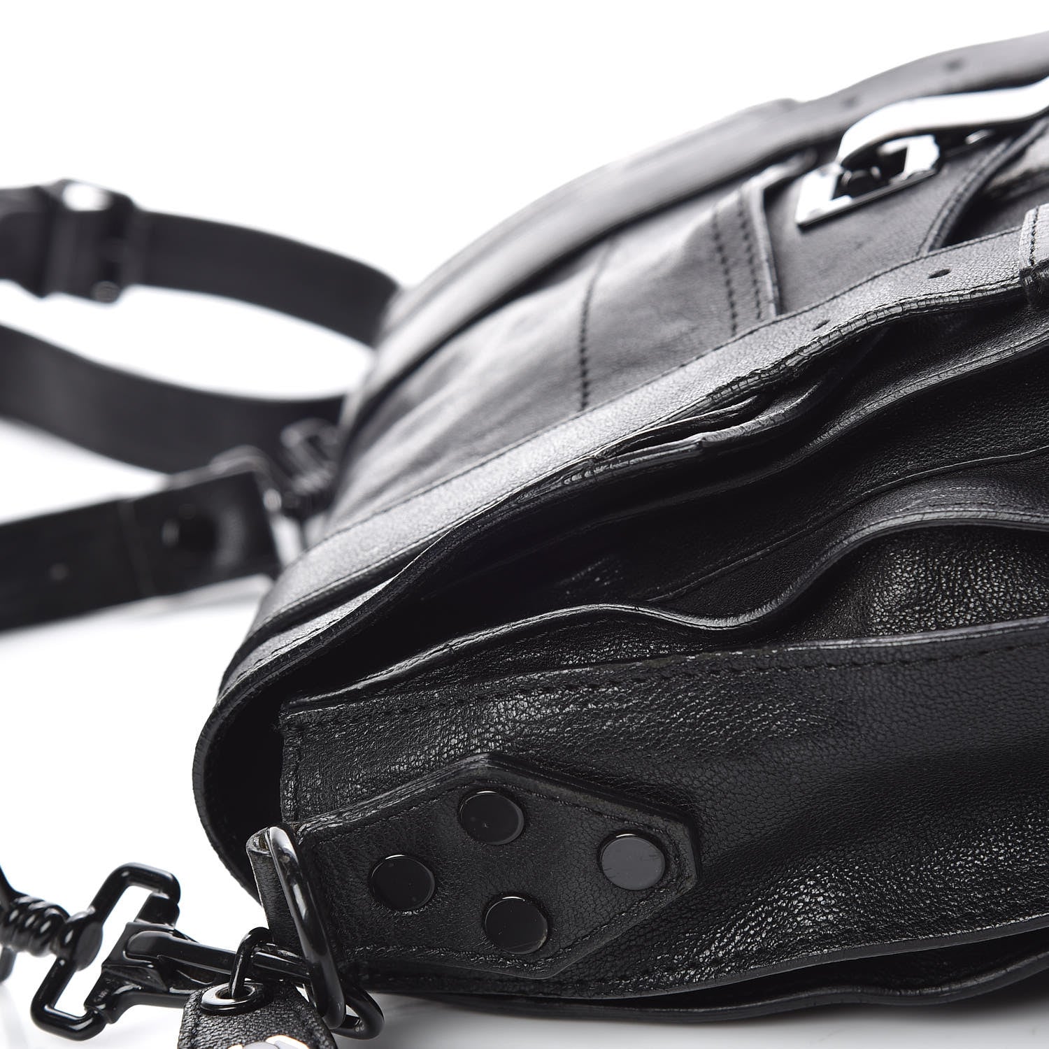 Proenza Schouler Lambskin PS1 Mini Pouch Messenger Black 19 of 19