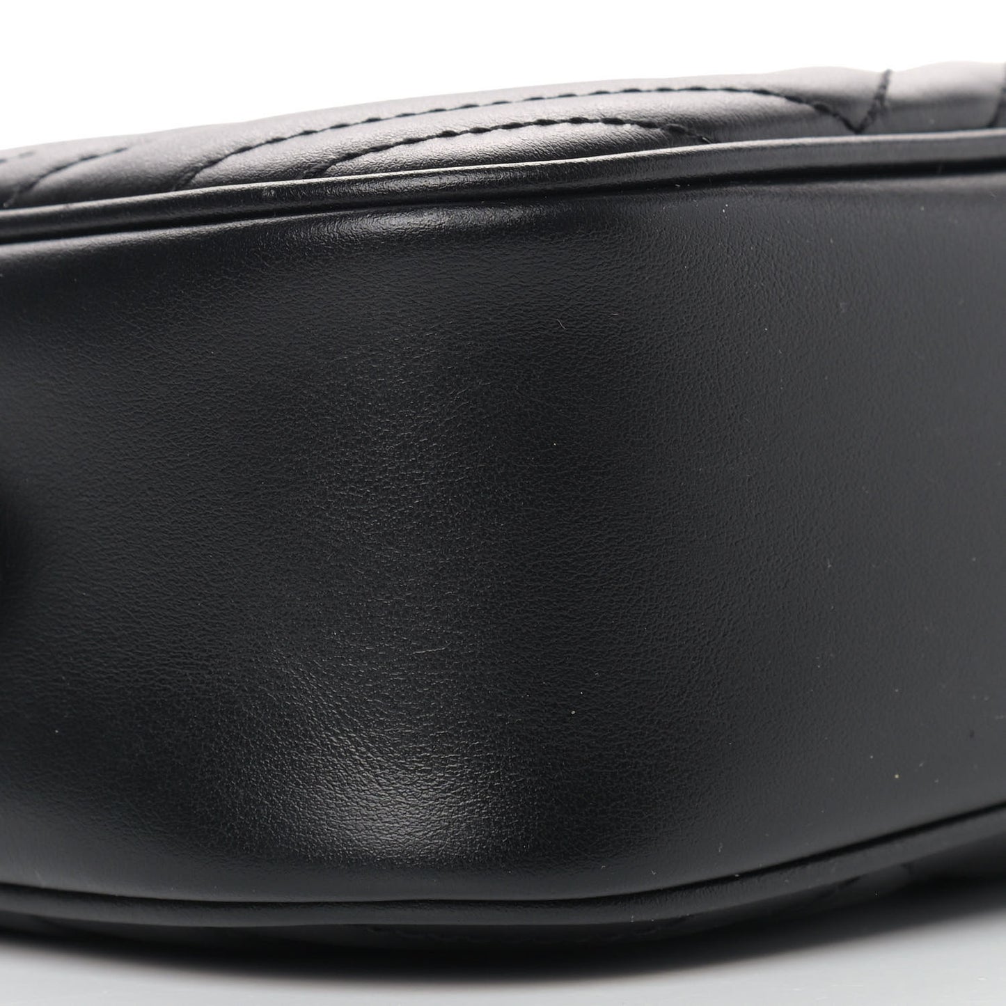 Calfskin Matelasse Small GG Marmont Chain Shoulder Bag Black