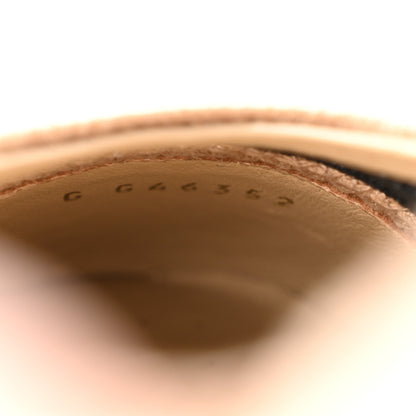 Chanel Raffia Cap Toe Ballerina Flats 40.5 Black Beige 9 of 10