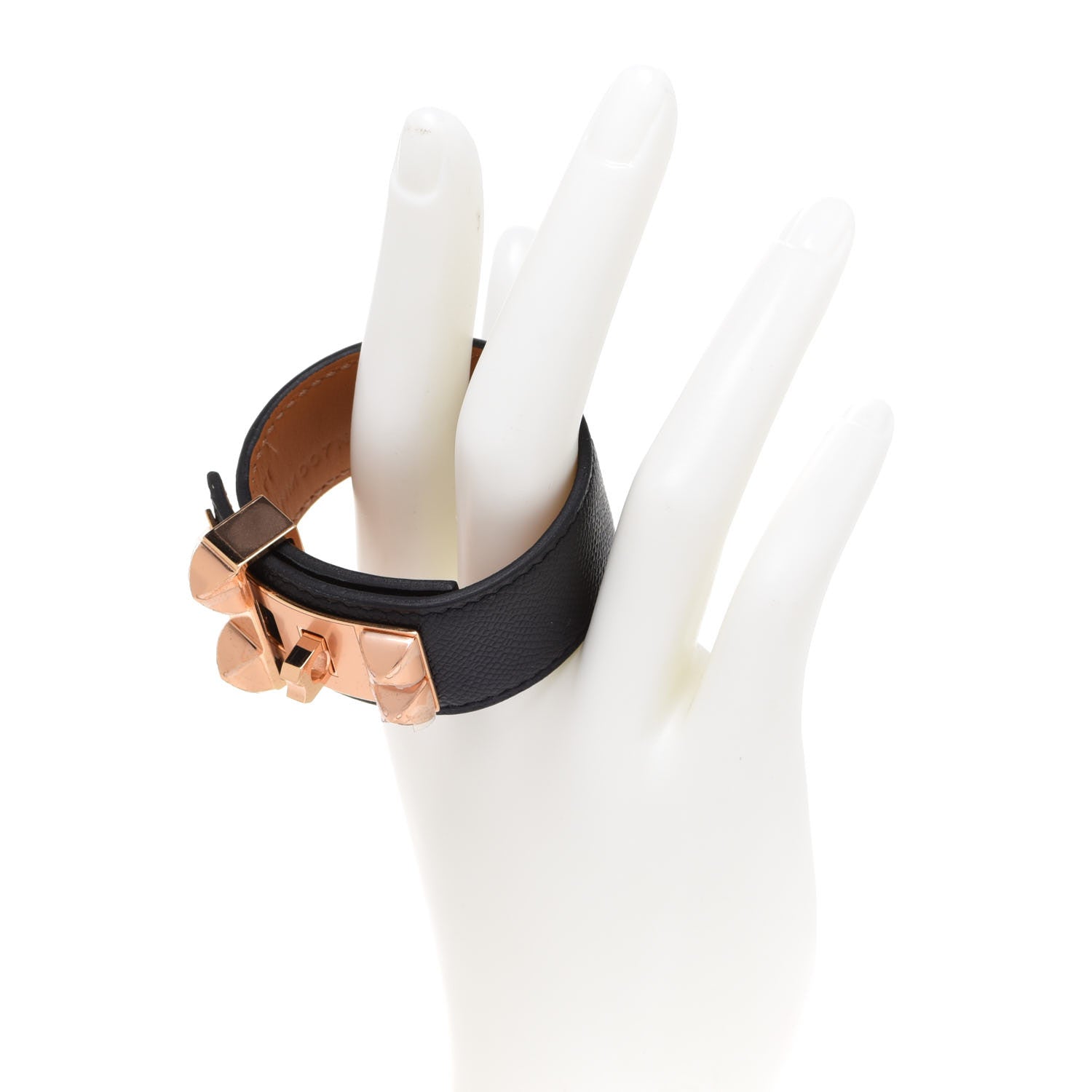 Hermes Epsom Collier de Chien CDC 24 Bracelet T1 Black 2 of 7