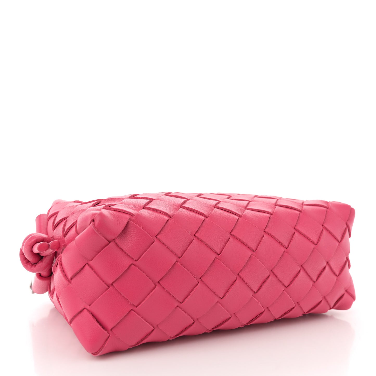 Nappa Intrecciato Mini Loop Camera Bag Cranberry