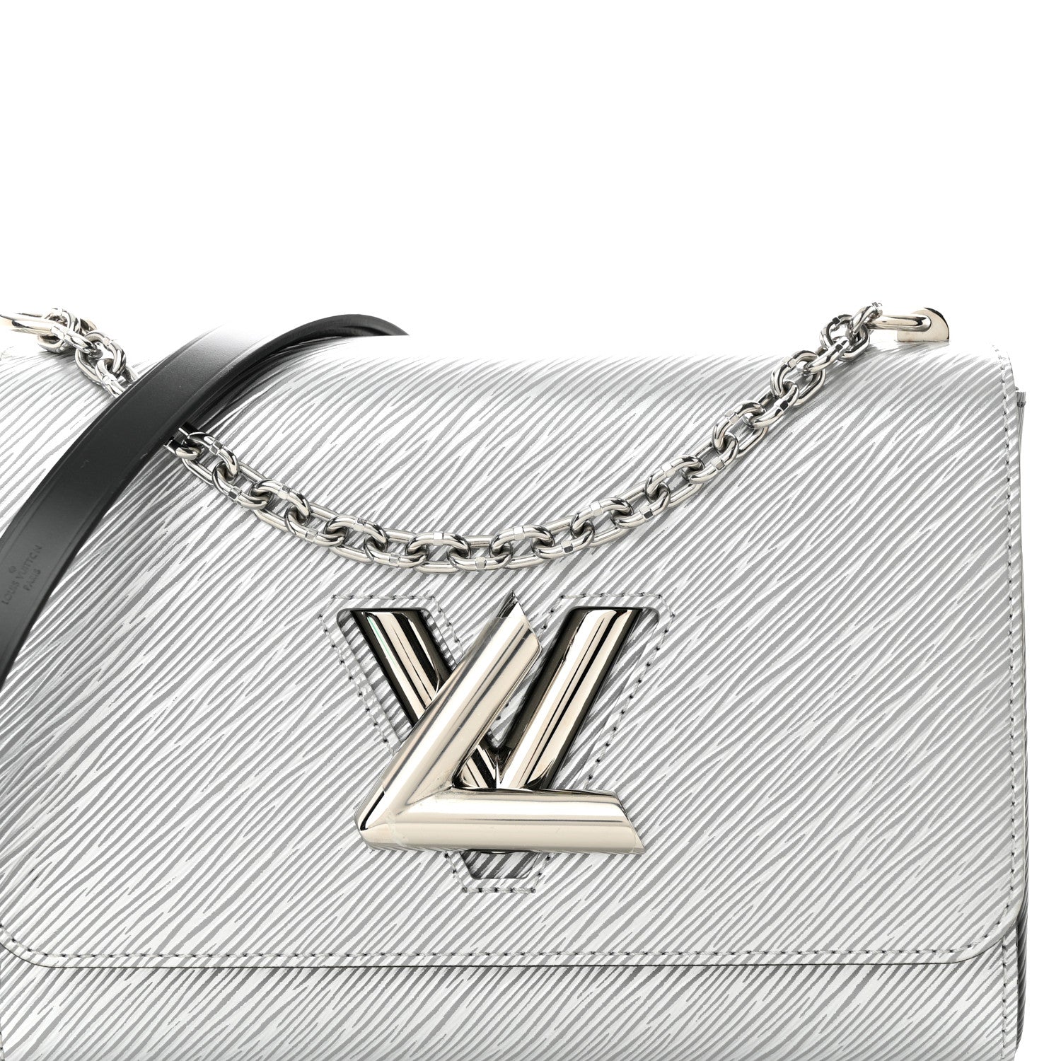 Louis Vuitton Epi Twist Shoulder Bag MM Argent 8 of 10