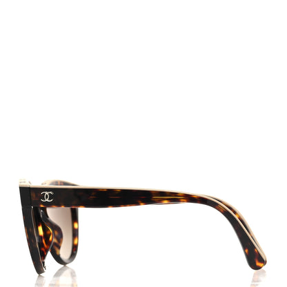 Chanel Acetate CC Butterfly Sunglasses 5414 Black Beige 3 of 9