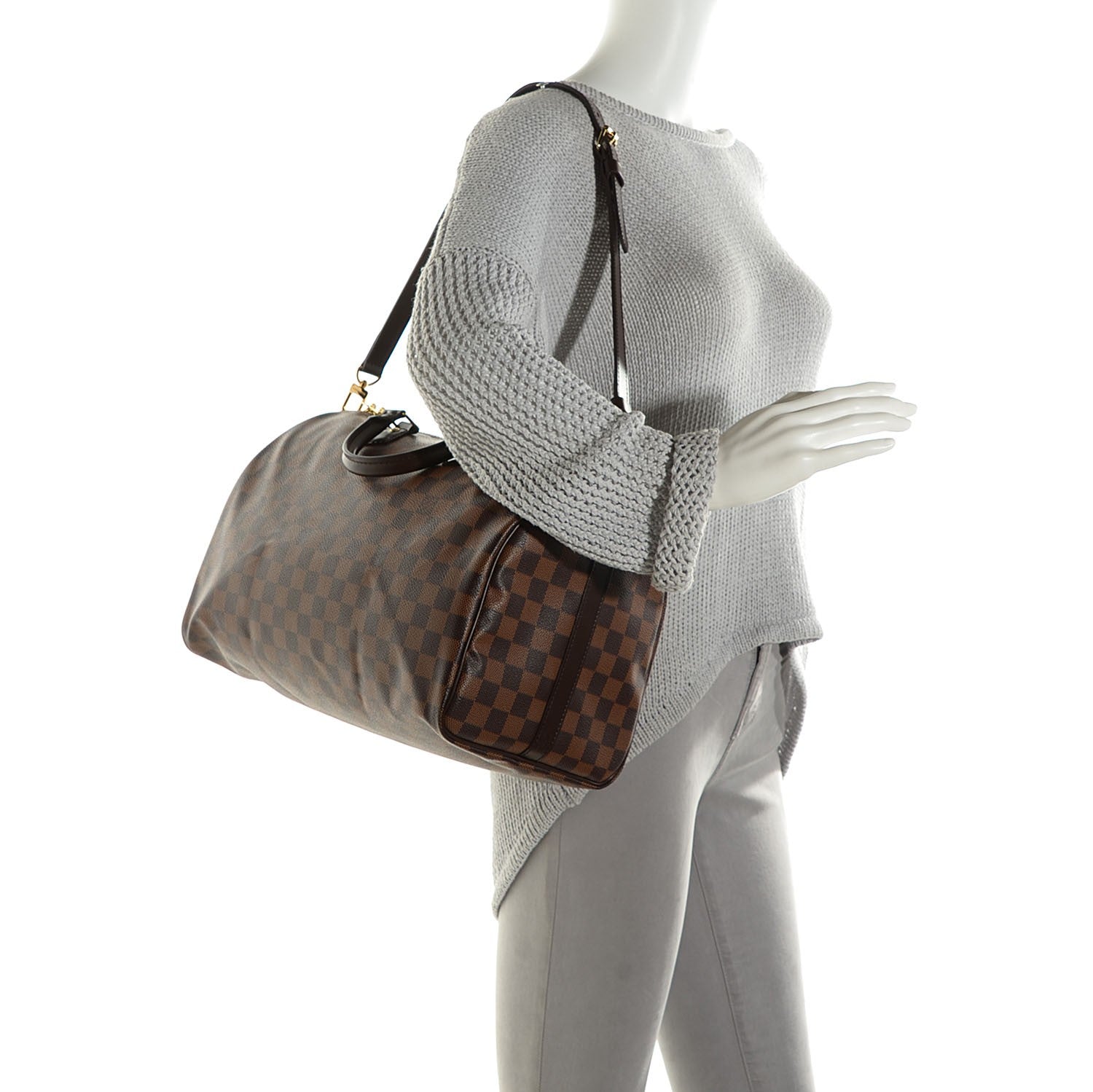 Louis Vuitton Damier Ebene Speedy Bandouliere 35 2 of 7
