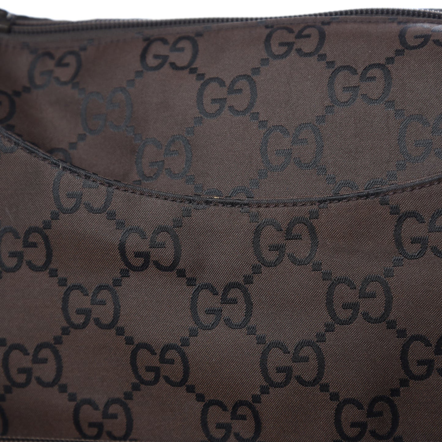 Nylon Monogram Extra Large Satchel Dark Brown