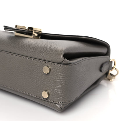 Gucci Dollar Calfskin Interlocking G Top Handle Shoulder Bag Loess 9 of 9
