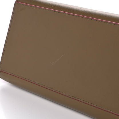 Celine Smooth Calfskin Small Bicolor Trapeze Taupe Fuchsia 10 of 12