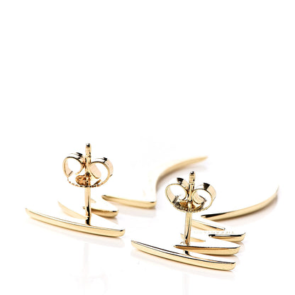 Tiffany 18K Yellow Gold Paloma Picasso Scribbles Earrings 3 of 4