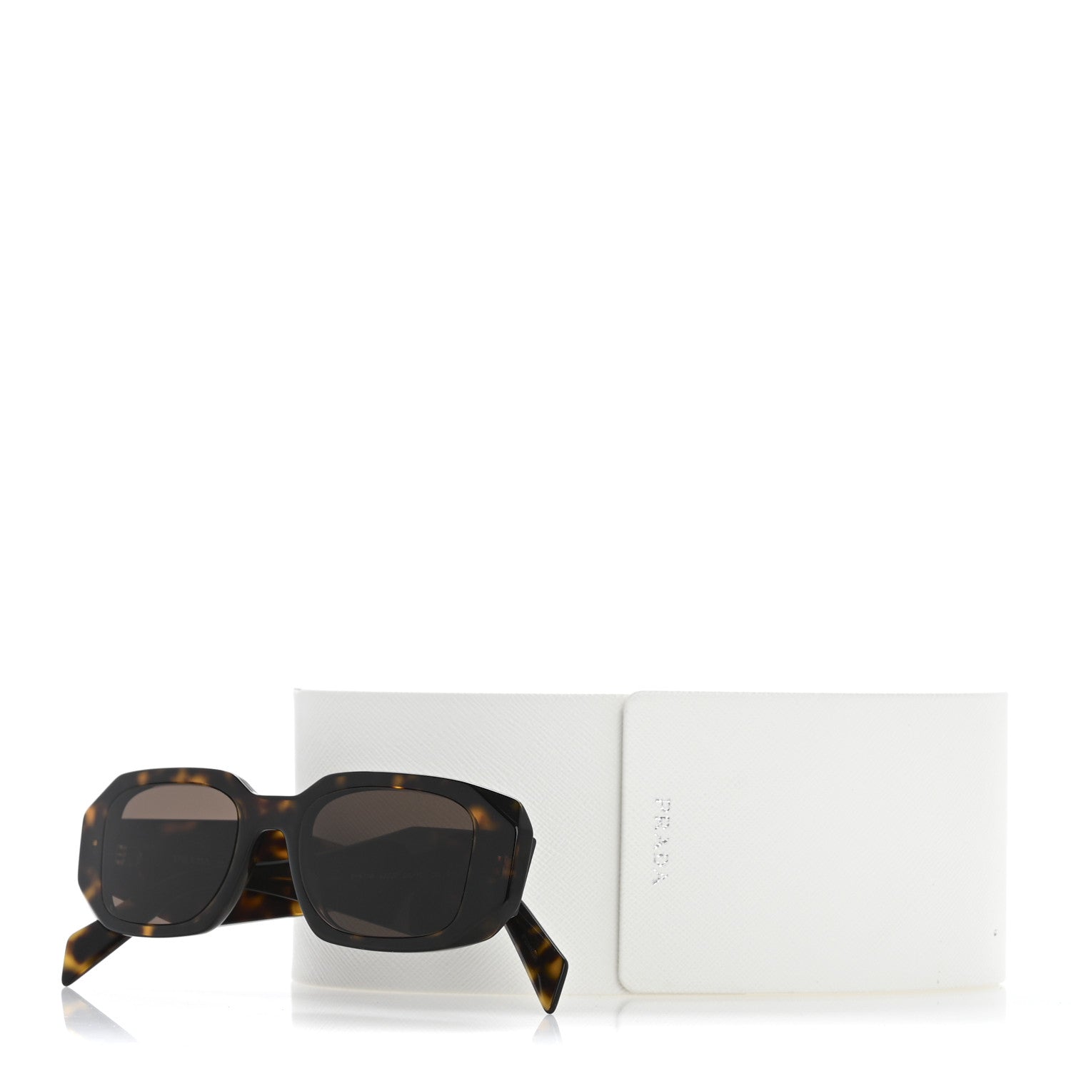 Prada Acetate Symbole Sunglasses SPR 17W Honey Tortoise 7 of 7