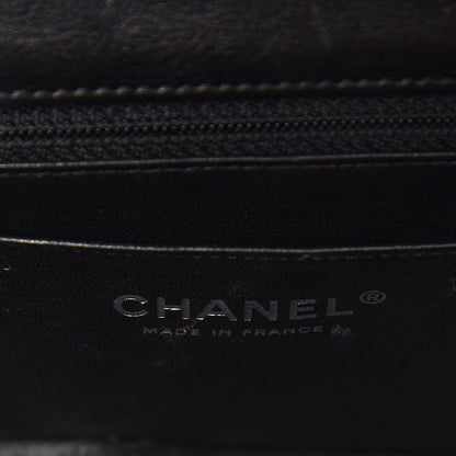 Chanel Crumpled Calfskin Quilted Mini Rectangular Flap So Black 6 of 7