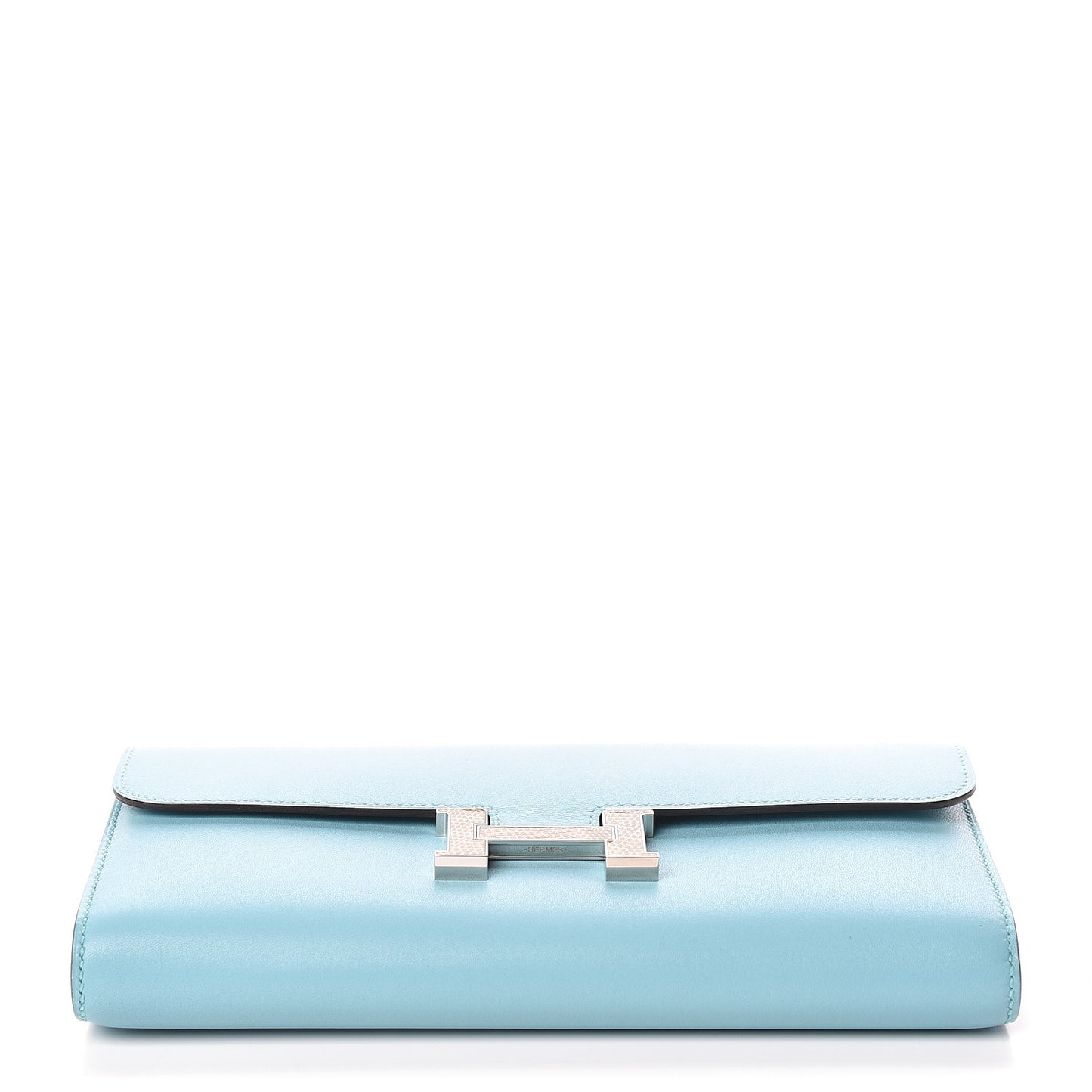 Tadelakt Lizard Constance Long Wallet Bleu Atoll Ficelle